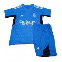 Billiga Real Madrid Målvakt Barnkläder Borta fotbollskläder till baby 2023-24 Kortärmad (+ Korta byxor)